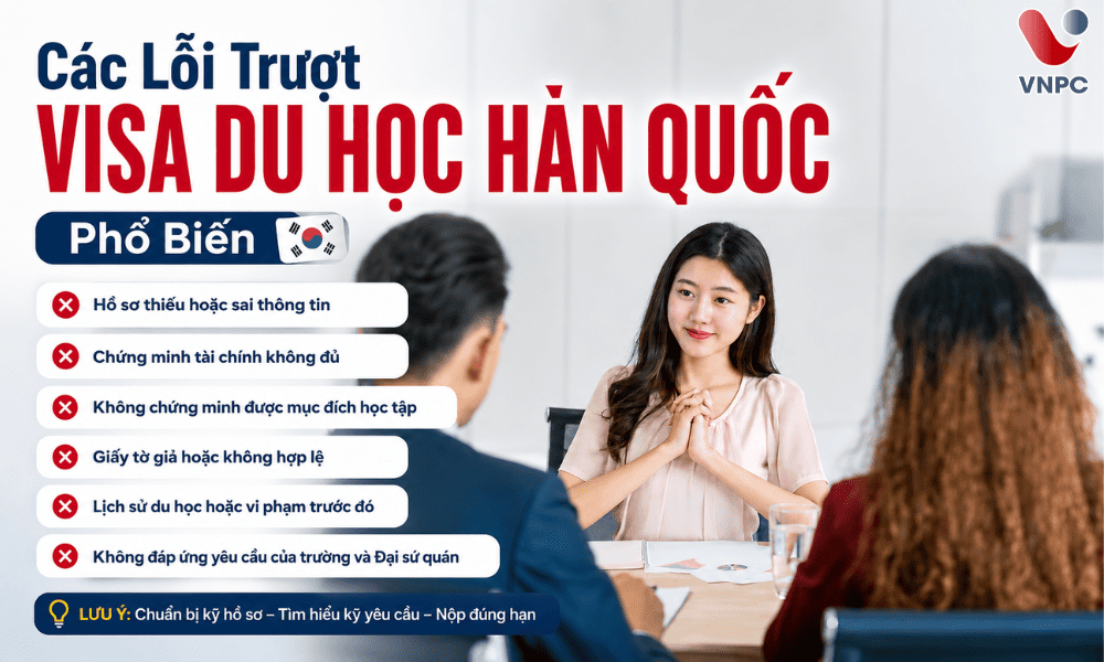 Các Lỗi Trượt Visa KING888 Hàn Quốc Phổ Biến